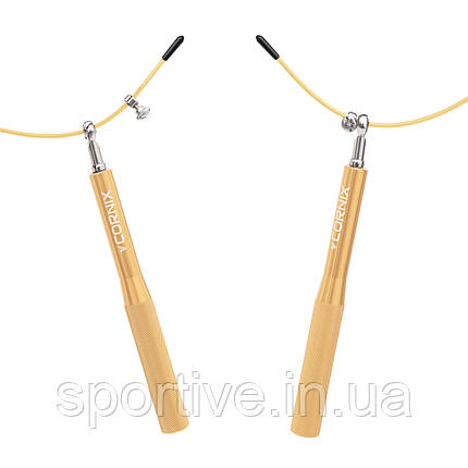 Скакалка швидкісна для кросфіту Cornix Speed Rope XR-0154 Gold, фото 3