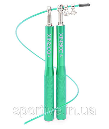 Скакалка швидкісна для кросфіту Cornix Speed Rope XR-0156 Green, фото 1