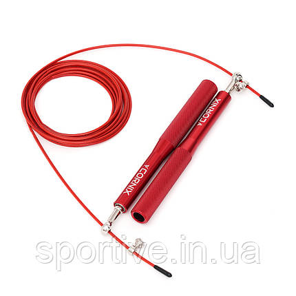 Скакалка швидкісна для кросфіту Cornix Speed Rope XR-0158 Red, фото 2