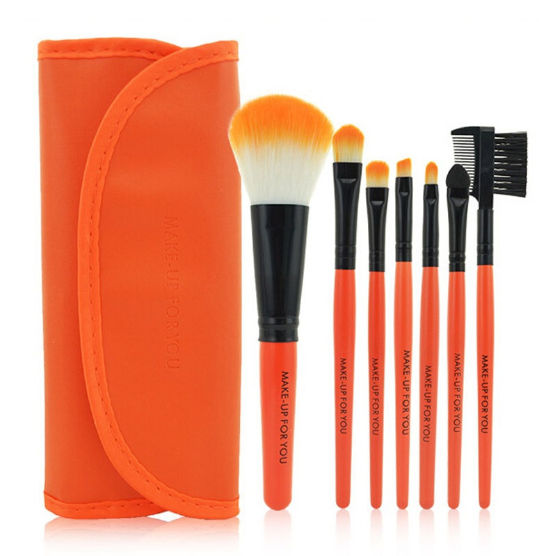 Кисті для макіяжу в чохлі 7 штук, фото 1