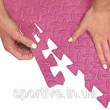 Мат-пазл (ластівчин хвіст) Cornix Mat Puzzle EVA 120 x 120 x 1 см XR-0230 Pink, фото 4