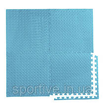 Мат-пазл (ластівчин хвіст) Cornix Mat Puzzle EVA 120 x 120 x 1 см XR-0235 Sky Blue, фото 2