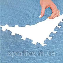 Мат-пазл (ластівчин хвіст) Cornix Mat Puzzle EVA 120 x 120 x 1 см XR-0235 Sky Blue, фото 4