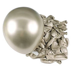 Повітряна куля Хром 10 дюймів упаковка 50 штук холодне золото