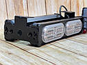 LED балка стробоскоп на магнітах 65W 2-сторони,жовте світло, прикурювач (23см*10см*5см) 12-24В, фото 5