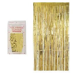 Дощик декор для фотозони Party Золото розмір 1*2 метра гуртом