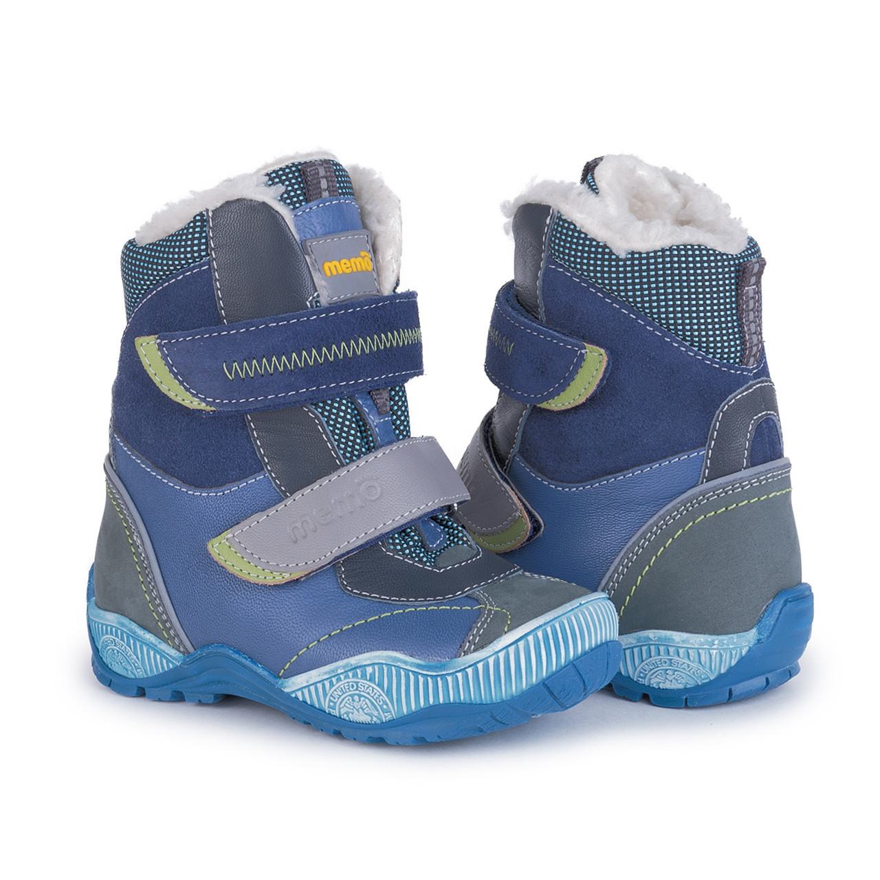 Зимові ортопедичні черевики для дітей Memo Aspen 1DA сині