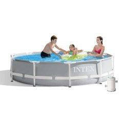 Каркасний басейн Intex 26702-3, 305 x 76 см (1 250 л/год, тент, підстилка)