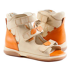 Босоніжки ортопедичні для дітей Memo Bellona Бежеві