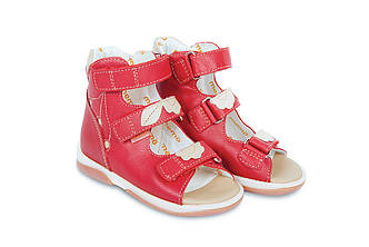 Босоніжки ортопедичні для дітей Memo Bellona Червоні