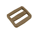 Пряжка перетяжка двохщілинна поліамід койот 25мм, фото 2