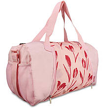 Сумка дорожня Semi Line 45 Pink Print A3007-2 водостійкий поліестер об'єм 45 л регульований ремінь 4 кишені