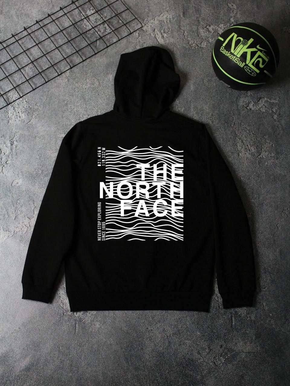 Худі The North Face чоловіче весняне осіннє літнє кофта з капюшоном тнф чорна
