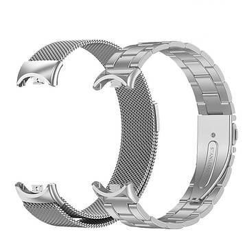 Комплект ремінців для фітнес-браслету Xiaomi Mi Band 8 та 9 Bead design - Milanese design Silver