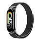 Комплект ремінців для фітнес-браслету Xiaomi Mi Band 8,9,10 Bead design Silver - Milanese design Black, фото 3