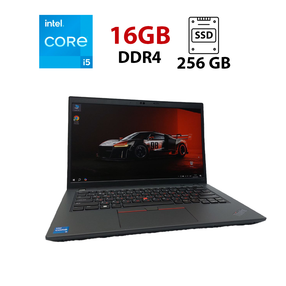 Ноутбук Lenovo ThinkPad L14 Gen 4/ 15.6" (1920x1080)/ Core i5-1335U/ 16 GB RAM/ 256 GB SSD/ Iris Xe