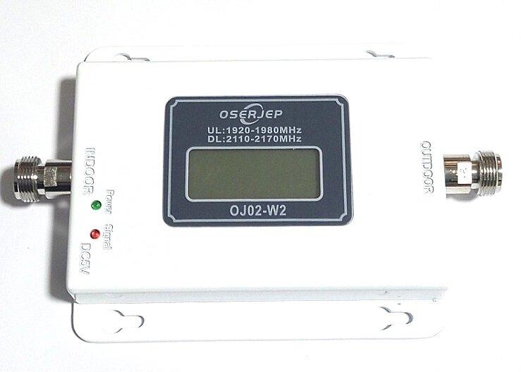 Підсилювач мобільного зв'язку та 3G/4G LTE інтернету 2100 МГц OSP-2115-W 70 дБ 15 дБм, 200-300 кв. м.