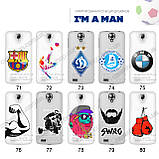 Прозорий чохол з малюнком для Lenovo S820 (80 дизайнів), фото 8