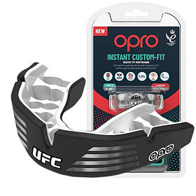 Капа OPRO Instant Custom-Fit UFC доросла (вік 11+)  Silver/Black (art.102529002)