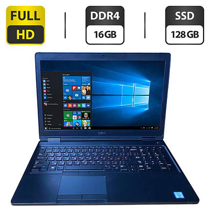 Ноутбук Б-клас Dell Latitude 5580/ 15.6" (1920x1080)/ Core i5-6300U/ 16 GB RAM/ 128 GB SSD/ HD 520, фото 1
