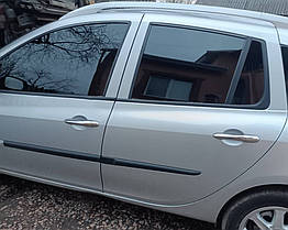 Накладки на ручки з отвором для Renault Clio III Omsa Line - Італійська нержавейка (4 шт)