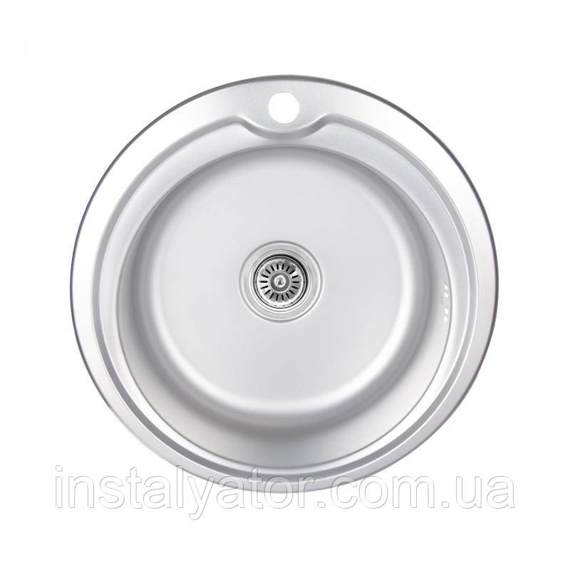 Кухонна мийка Lidz 510-D 0,6 мм Micro Decor (LIDZ510D06MD160)