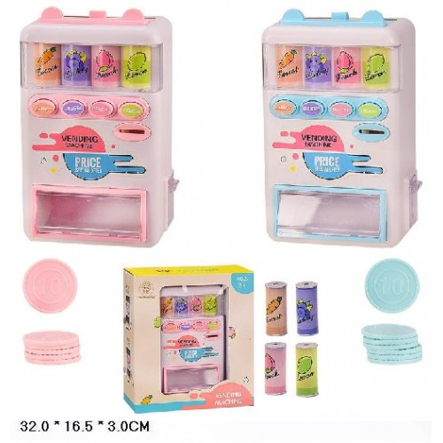 Автомат для газованої води F826-11A/12A 2 кольори звук монетки пляшечки в коробці 23х10х25