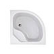 Душова кабіна Latwa SC90x90.SAT.HIGH.FR полукругла, скло Frost 4 мм + Душовий піддон KAPIELKA ST90x90x41, з, фото 10