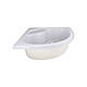 Душова кабіна Latwa SC90x90.SAT.HIGH.FR полукругла, скло Frost 4 мм + Душовий піддон KAPIELKA ST90x90x41, з, фото 11
