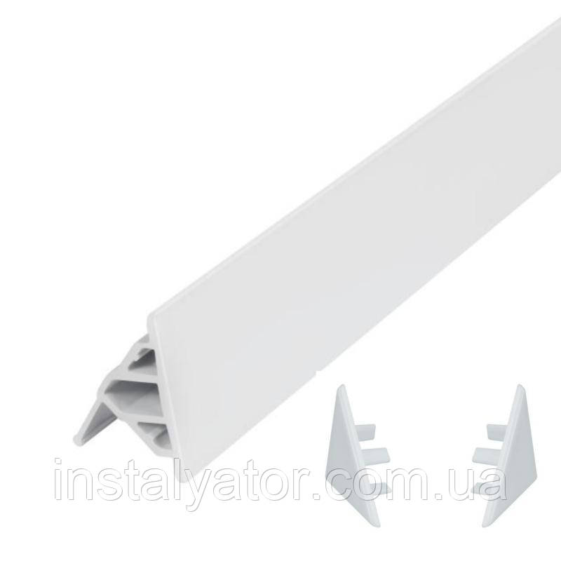 Набір декоративні планки для піддону та ванни (2x1м) + 2 ковпачки Qtap WCS021, фото 1