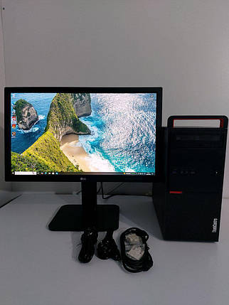Б/в Комплект: Lenovo ThinkCentre M800 MT| i3-6100| 16GB RAM| 256GB SSD| HD 530+LG 24MB37PM-B 24" 1920x1080, фото 1