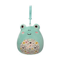 М'яка іграшка на кліпсі Squishmallows - Жабка Фрід (9 cm)