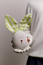 Інтер'єрна іграшка ручної роботи Великодній заєць ТМ ПРОВАНС