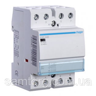 Контактор Hager ESD440 40A 4НВ 24W