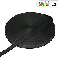 Стрічка 25мм ремінна ялинка (100м) Чорний