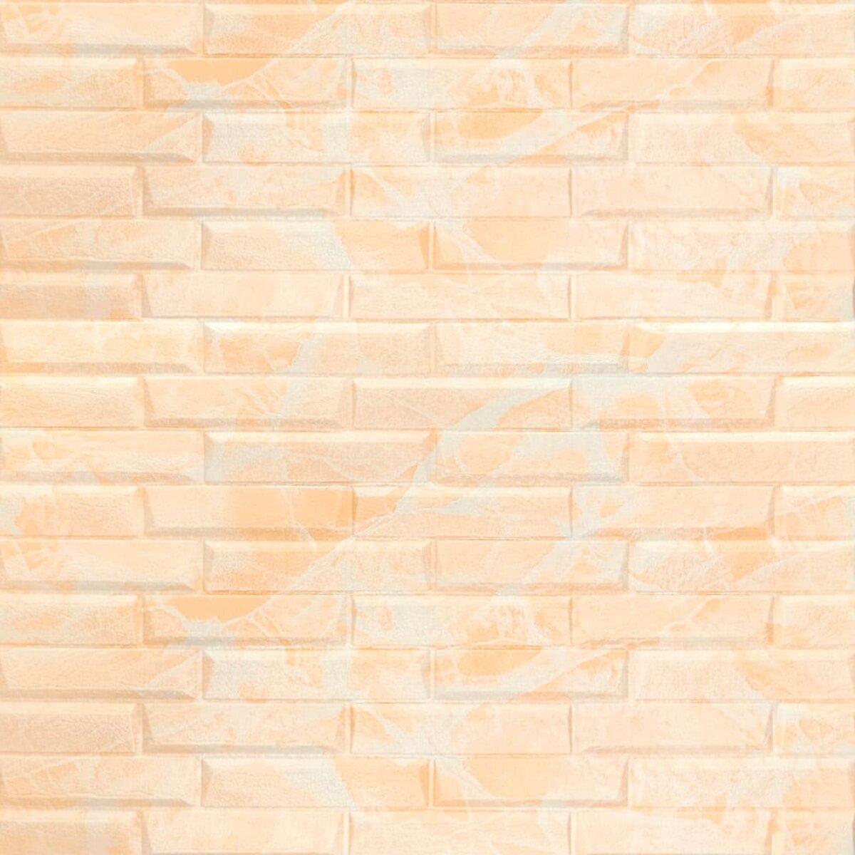 3D панель самоклеюча кладка 700х770х7мм Жовто-біла (039) SW-00000563