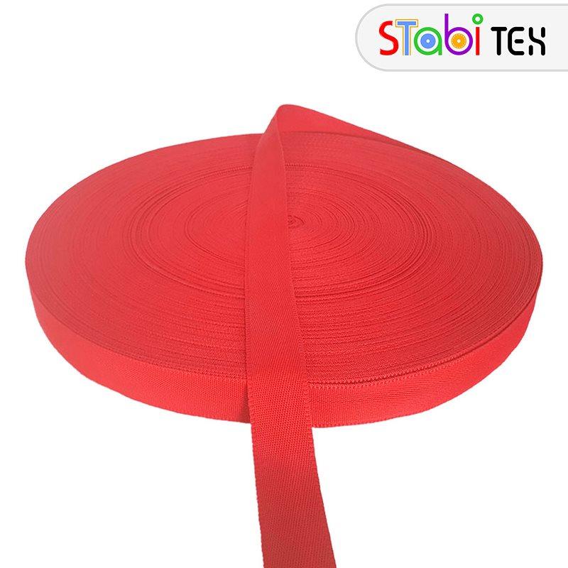 Стрічка 30мм ремінна гладка (91,44м) Червоний