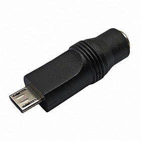 Перехідник DC 5.5/2.1 мама - micro USB
