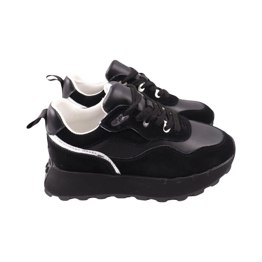 Кросівки жіночі Sorte Lady чорні натуральна шкіра, 39, фото 1