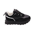 Кросівки жіночі Sorte Lady чорні натуральна шкіра, 39, фото 3