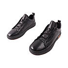 Кеди чоловічі Clemento чорні натуральна шкіра, 43, фото 5