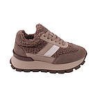 Кросівки жіночі Sorte Lady хакі натуральна замша, 40, фото 3