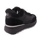 Кросівки жіночі Sorte Lady чорні натуральна шкіра, 40, фото 4