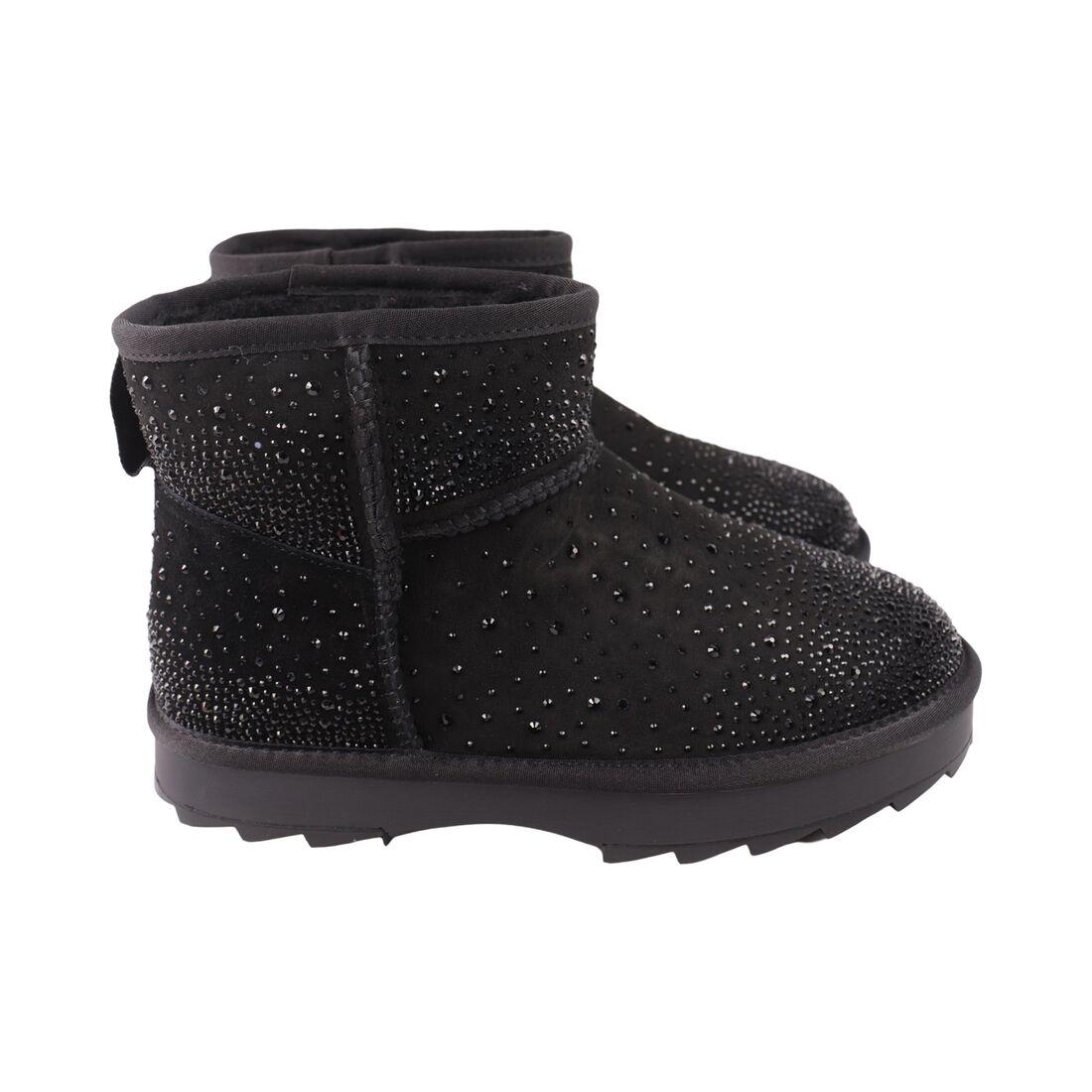 Угги жіночі Arees чорні натуральна замша, 38, фото 1