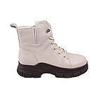 Черевики жіночі Li Fexpert молочні натуральна шкіра, 40, фото 3