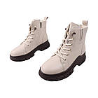 Черевики жіночі Li Fexpert молочні натуральна шкіра, 40, фото 5