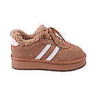 Кросівки жіночі Sorte Lady руді натуральна замша, 40, фото 3