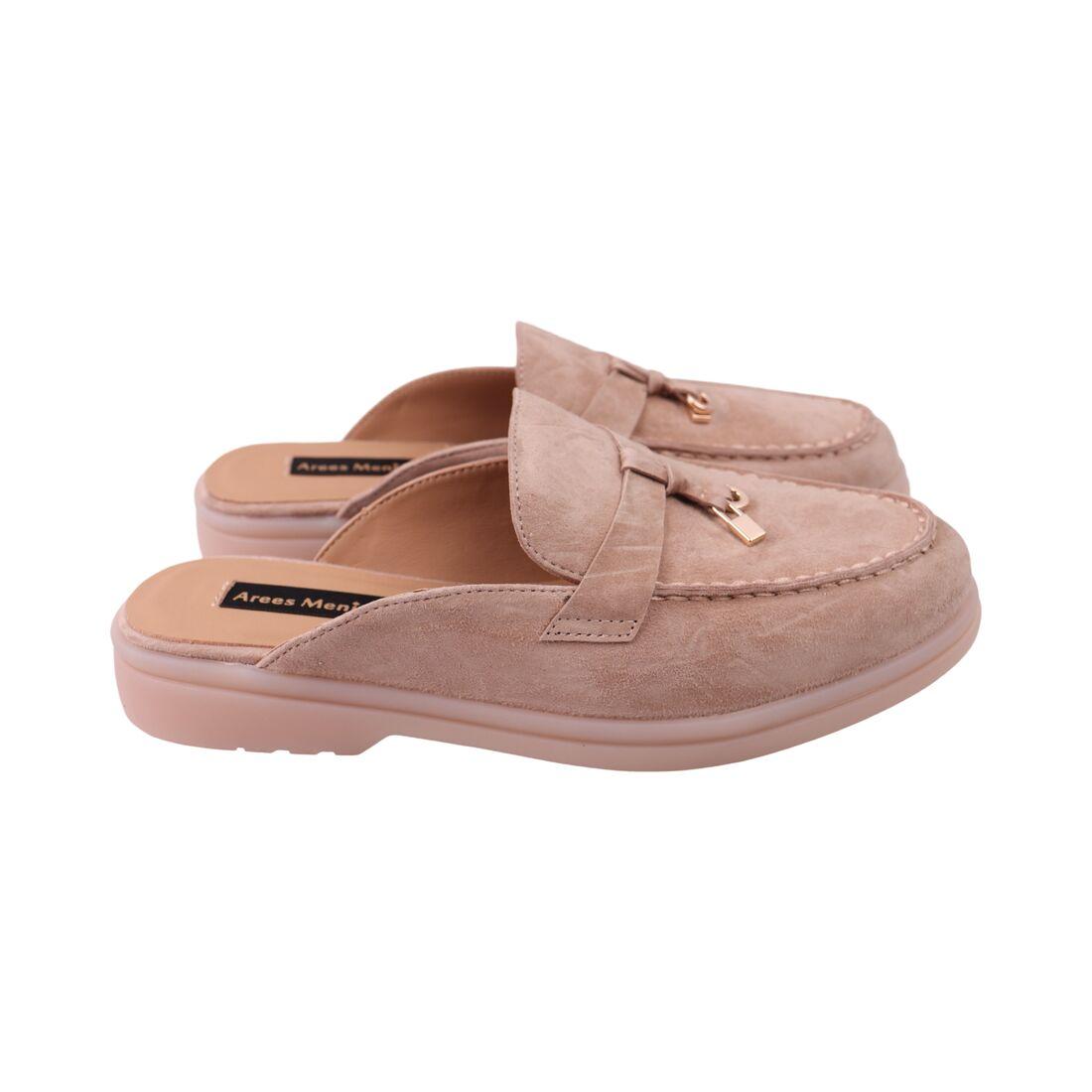 Сабо жіночі Arees бежеві натуральна замша, 41, фото 1