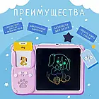Планшет дитячий з картками для малювання та навчання англійської мови Рожевий, фото 4