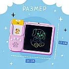 Планшет дитячий з картками для малювання та навчання англійської мови Рожевий, фото 6